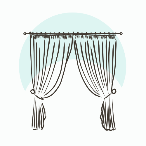 Tenture velours doublé m²